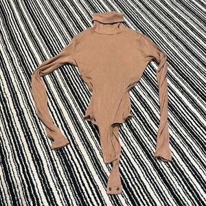 Brown bodysuit turtleneck Z Supply